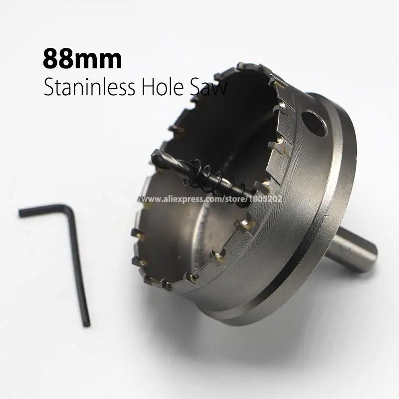 88mm 3.46" Core Drill Bit Hard Alloy Metal Hole Saw Drill Bit for Steel Metal Alloy Cutter Metal Working
88mm 3.46" Core Drill Bit Hard Alloy Metal Hole Saw Drill Bit for Steel Metal Alloy Cutter Metal Working