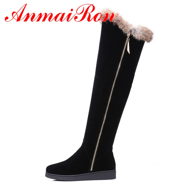 ANMAIRON Winter Warm Long Boots Shoes Woman Round Toe Zippers Over-the-knee Boots for Women Large Size 34-43 Black Western Boots
ANMAIRON Winter Warm Long Boots Shoes Woman Round Toe Zippers Over-the-knee Boots for Women Large Size 34-43 Black Western Boots