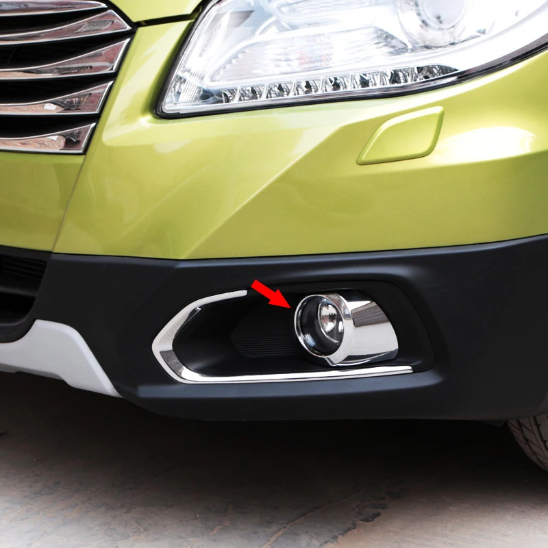 For Suzuki SX4 S-Cross 2014 2015 2016 ABS Chrome Car Front Fog Light Lamp Foglight Ring Cover Trim car styling Accessories 2pcs
For Suzuki SX4 S-Cross 2014 2015 2016 ABS Chrome Car Front Fog Light Lamp Foglight Ring Cover Trim car styling Accessories 2pcs