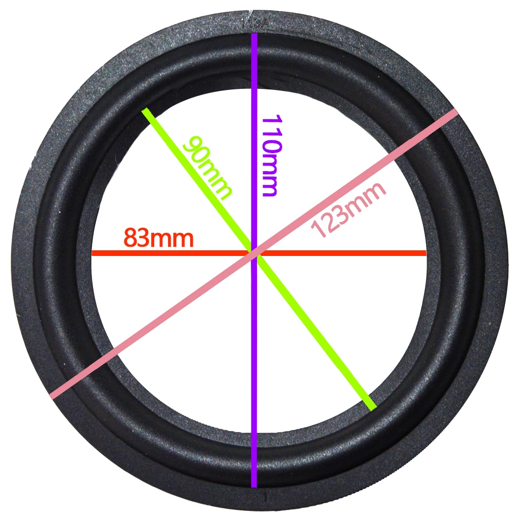 High Quality 2Pcs 5 inch 5'' 113A Woofer / Bass Speaker Repair Rubber Surround ( 123mm / 110mm / 90mm / 83mm ) Speaker New
High Quality 2Pcs 5 inch 5'' 113A Woofer / Bass Speaker Repair Rubber Surround ( 123mm / 110mm / 90mm / 83mm ) Speaker New