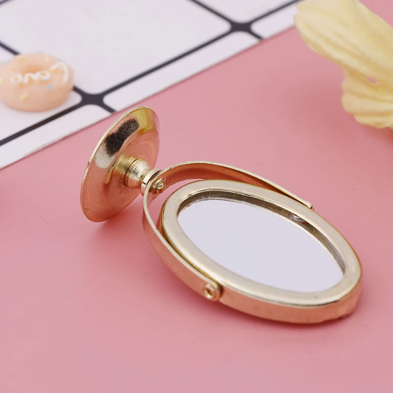 Кукольный домик Миниатюрный винтажный Gloden Vanity мини зеркало 1/12 весы куклы мебель