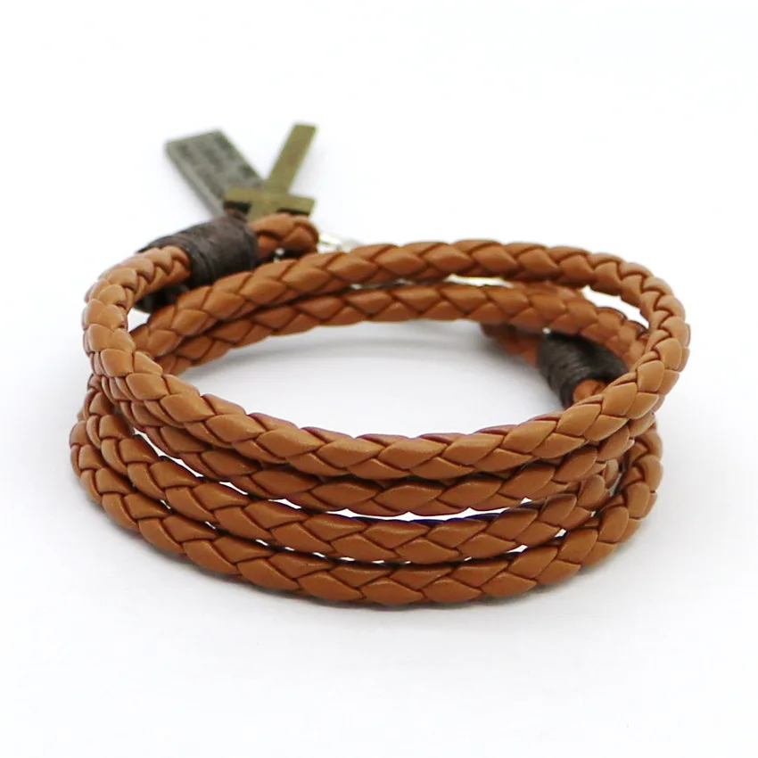 2016 New Fashion Alloy Men's Cross Bracelet High Quality Retro Bracelet Brave Knight Christmas Gift Leather Bracelet Bangle Ms
2016 New Fashion Alloy Men's Cross Bracelet High Quality Retro Bracelet Brave Knight Christmas Gift Leather Bracelet Bangle Ms
