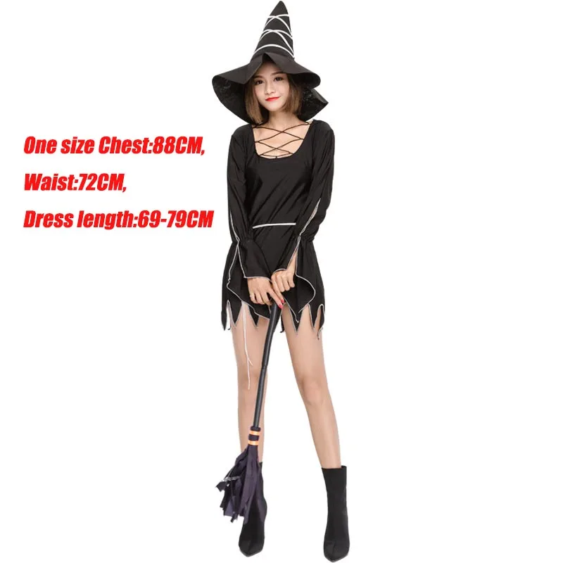 Free shipping 2019 new Witch Costume Adult Halloween role playing uniform Cosplay witch suit short dress with hat for women
Free shipping 2019 new Witch Costume Adult Halloween role playing uniform Cosplay witch suit short dress with hat for women