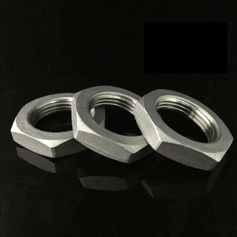 1" BSP Female Thread 304 Stainless steel Hex Lock Nuts Primary color Pipe Fitting Connector Cap
1" BSP Female Thread 304 Stainless steel Hex Lock Nuts Primary color Pipe Fitting Connector Cap
