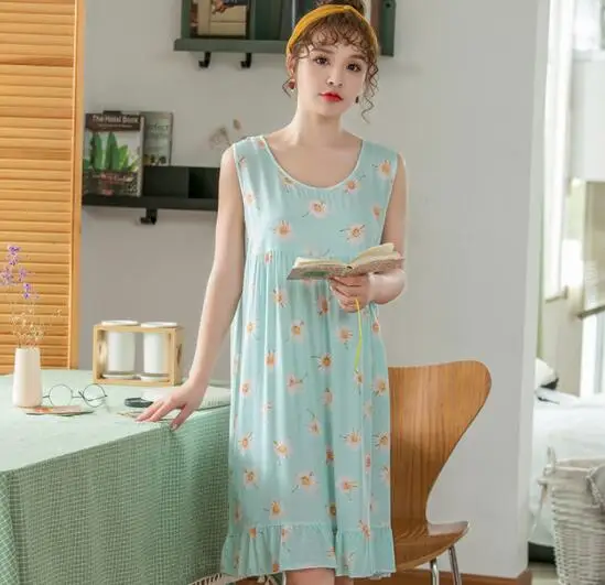 Summer Sleeveless Nighties For Women Dress Sleep Gowns Sleepwear Nightwear 2020 New Ladies Nightgowns Cotton Nightdress Fdfklak
Summer Sleeveless Nighties For Women Dress Sleep Gowns Sleepwear Nightwear 2020 New Ladies Nightgowns Cotton Nightdress Fdfklak