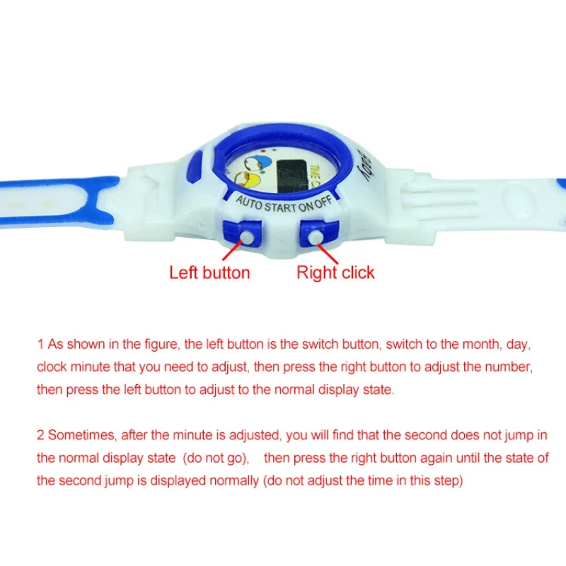 Children Watch Boy Girl Baby Toy Electronic Watches Kids Cute Cartoon Sports Wristwatch Toys Random Colors
Children Watch Boy Girl Baby Toy Electronic Watches Kids Cute Cartoon Sports Wristwatch Toys Random Colors