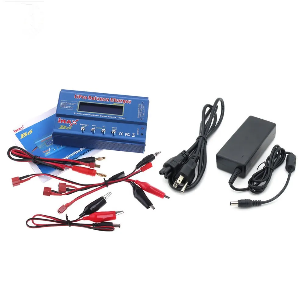 Battery Lipro Balance Charger iMAX B6 charger Digital + 15v 6A Power Adapter Charging Cables | Электроника
