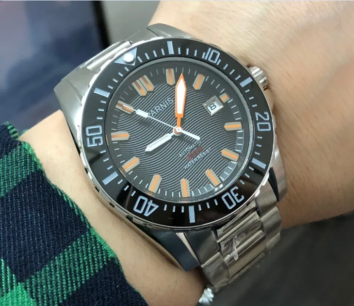 parnis 43mm Black dial Sapphire crystal 21 jewels automatic mechanical movement men's watch Mechanical watches PA133-P8
parnis 43mm Black dial Sapphire crystal 21 jewels automatic mechanical movement men's watch Mechanical watches PA133-P8