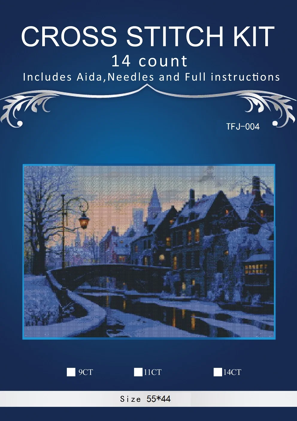 Needlework,DIY DMC 14CT unprinted Cross stitch Embroidery,The Snow City home arts Counted White canvas Cross-Stitching 2
Needlework,DIY DMC 14CT unprinted Cross stitch Embroidery,The Snow City home arts Counted White canvas Cross-Stitching 2
