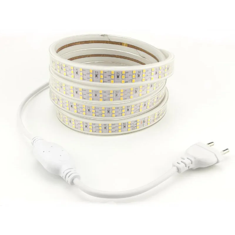 LED Light Strip Lamp AC 220 Volt 2835 276L/M Three Row Super Bright Tape led Lampara with EU Power Cord Warm white Cold white
LED Light Strip Lamp AC 220 Volt 2835 276L/M Three Row Super Bright Tape led Lampara with EU Power Cord Warm white Cold white