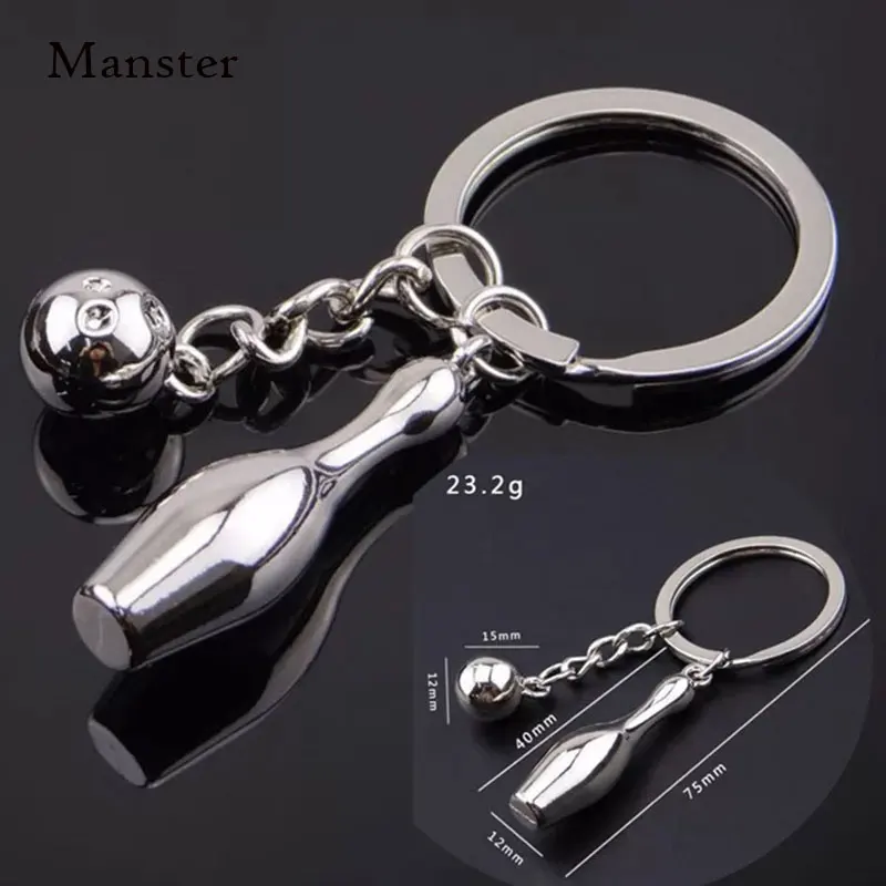 Bowling Key Chain Unique Soccer Football Ball Stainless Steel Metal Hemispherical Keychain Ring Gift Sport Jewelry For Girl Boys
Bowling Key Chain Unique Soccer Football Ball Stainless Steel Metal Hemispherical Keychain Ring Gift Sport Jewelry For Girl Boys