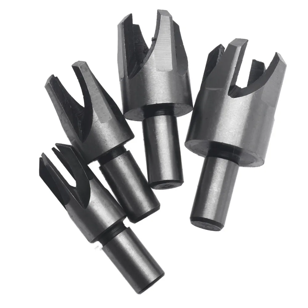 4 шт разъем кабеля резак набор сверл Мощность инструменты 1/4 "3/8" 1/2 "5/8"