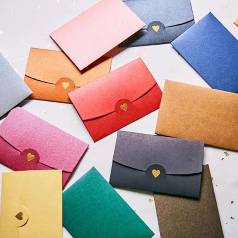 10PCs/set 7*10.5CM Colorful Heart Pearl Paper Envelopes for Party Invitations Valentine's Day gift lovers message card gift
10PCs/set 7*10.5CM Colorful Heart Pearl Paper Envelopes for Party Invitations Valentine's Day gift lovers message card gift