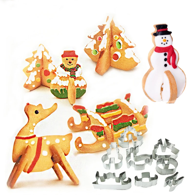 3D Christmas Series Cookie Cutter Stainless Steel Cookie Mold Stamp DIY Baking Cutter Set Fondant Biscuit Cutter bakeware
3D Christmas Series Cookie Cutter Stainless Steel Cookie Mold Stamp DIY Baking Cutter Set Fondant Biscuit Cutter bakeware
