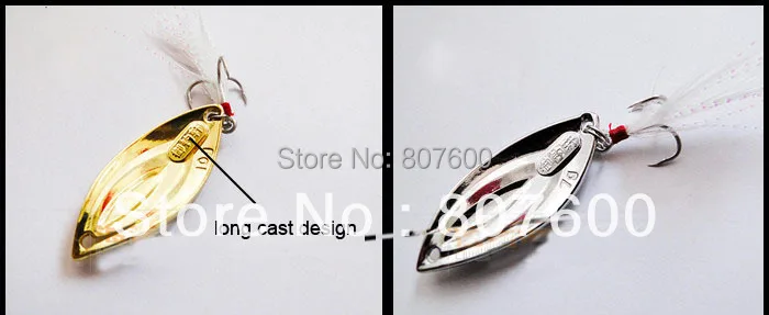 Fishing Casting Spoon Spinner Metal Bait Color Silver/Yellow Feather Hook Material Zinc-Alloy 54mm/14g
Fishing Casting Spoon Spinner Metal Bait Color Silver/Yellow Feather Hook Material Zinc-Alloy 54mm/14g