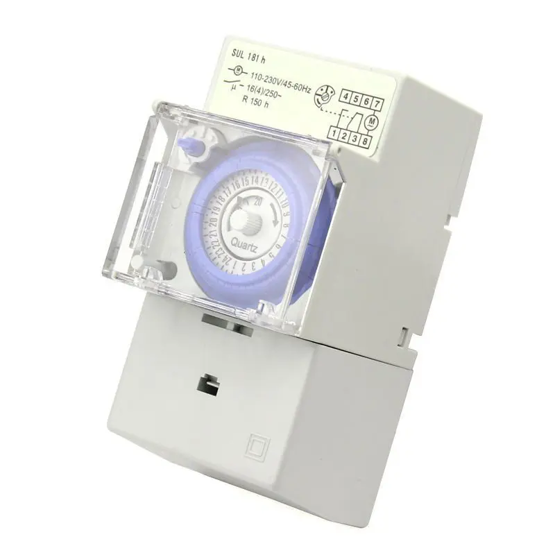 New SUL181H Mechanical Timer 24 hours Time Switch Relay Electrical Programmable Timer 24 hour Din Rail Timer Switch
New SUL181H Mechanical Timer 24 hours Time Switch Relay Electrical Programmable Timer 24 hour Din Rail Timer Switch