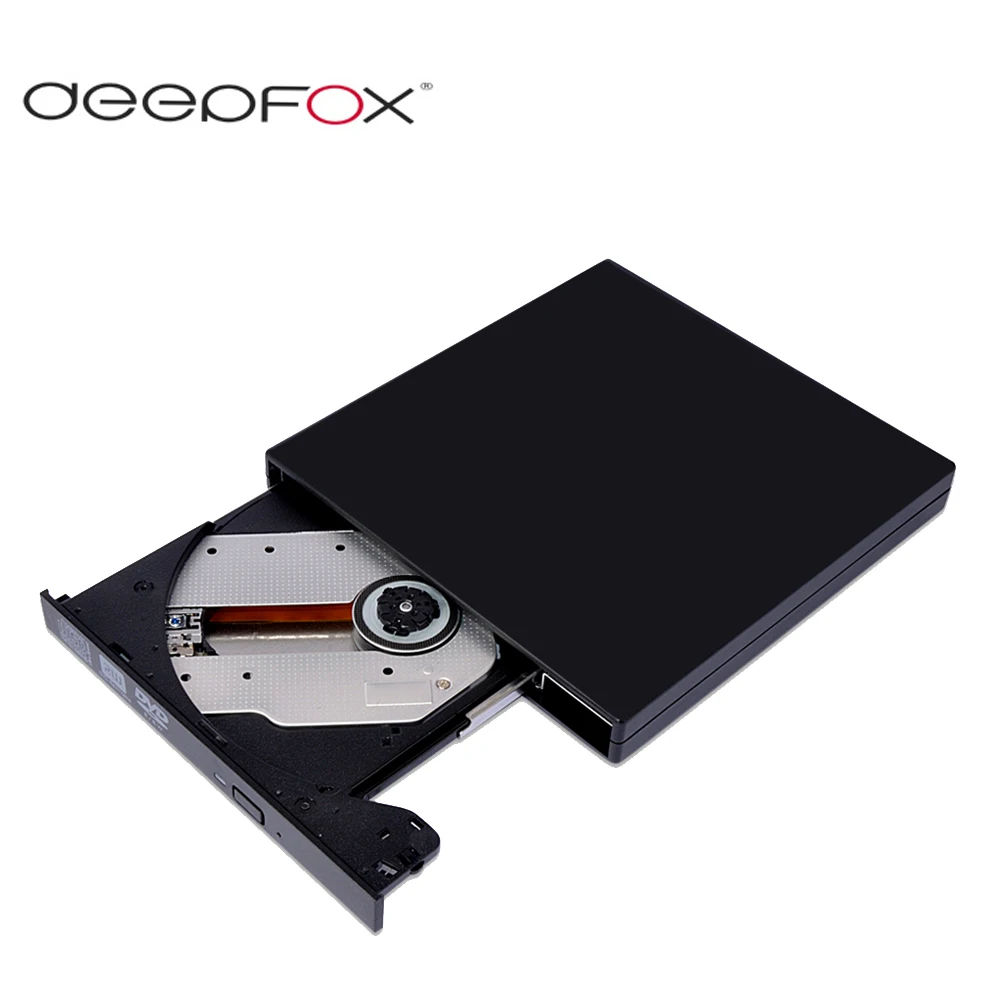 Внешний оптический привод Deepfox USB 3 0 CD-RW дюйма для ПК Mac ноутбука нетбука |