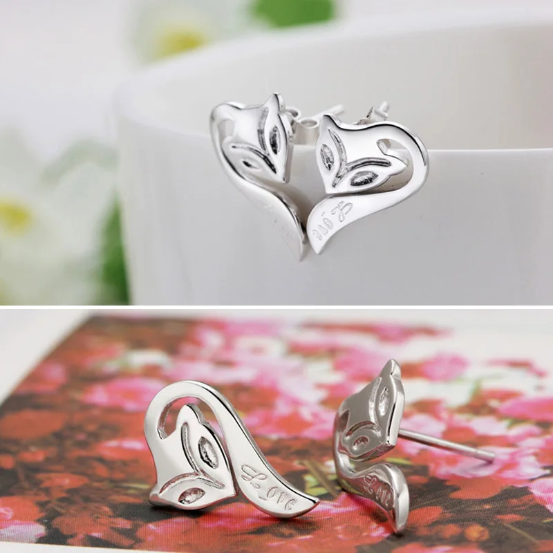 1Pair Fashion Cute Fox Animal Stud Earrings For Women Girls Jewelry Summer DIY Decoration Silver Gift
1Pair Fashion Cute Fox Animal Stud Earrings For Women Girls Jewelry Summer DIY Decoration Silver Gift