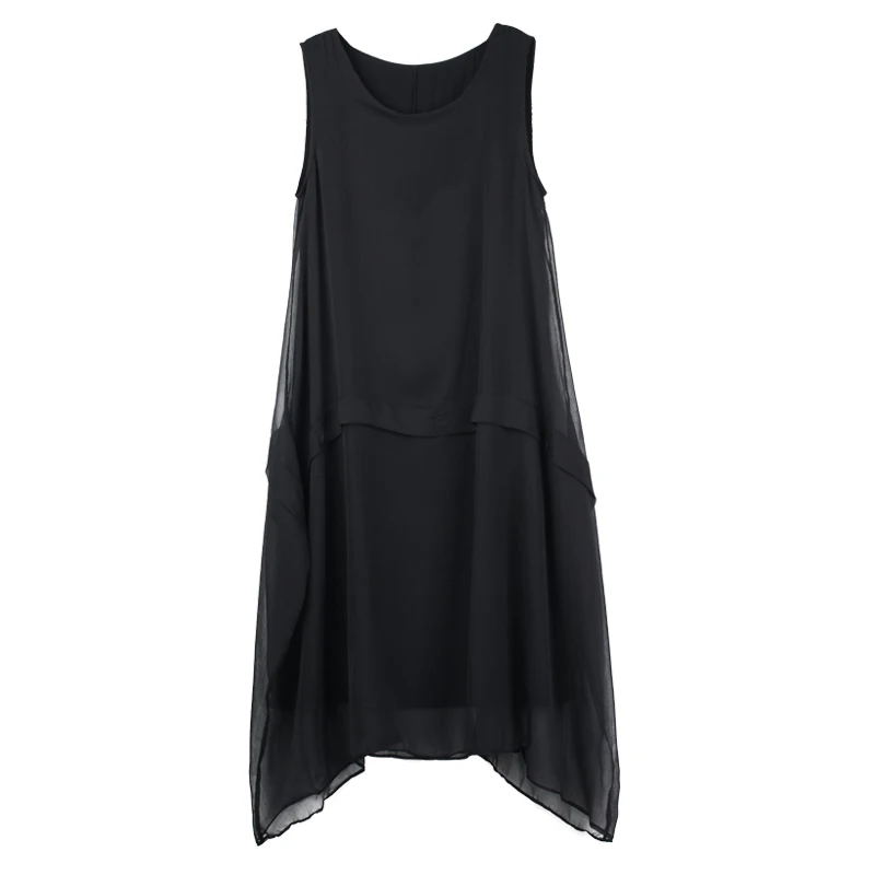 2019Summer Women sleeveless tank Dress elegant girls chiffon beach dress fake two asymmetrical midi dress sundress plus size 4XL
2019Summer Women sleeveless tank Dress elegant girls chiffon beach dress fake two asymmetrical midi dress sundress plus size 4XL