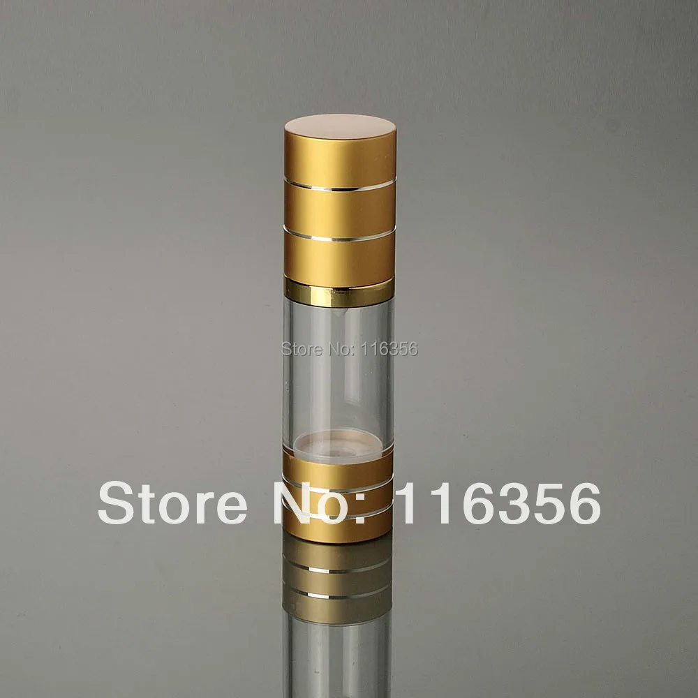 50ML matt gold airless bottle or plastic lotion bottle with shiny gold airless pump
50ML matt gold airless bottle or plastic lotion bottle with shiny gold airless pump