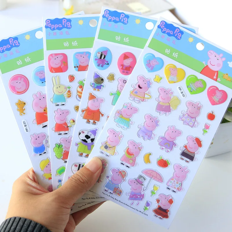 3d-стикер Peppa Pig детская игрушка маленький подарок детский Забавный трехобъемный