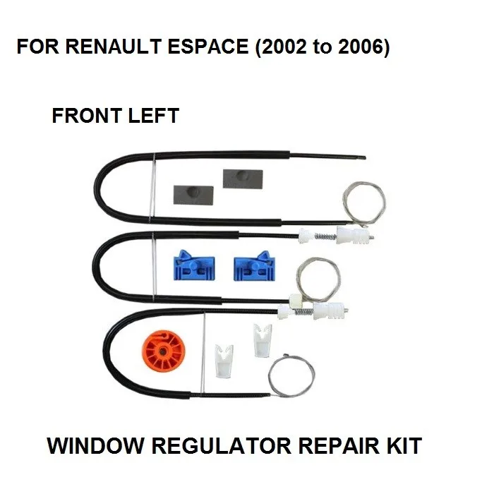 FOR RENAULT ESPACE MK IV 4 ELECTRIC WINDOW REGULATOR REPAIR KIT FRONT LEFT 2002-2006
FOR RENAULT ESPACE MK IV 4 ELECTRIC WINDOW REGULATOR REPAIR KIT FRONT LEFT 2002-2006