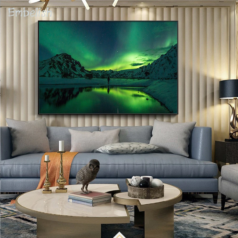 Embelish 1 Pieces Aurora Landscape Wall Art Pictures For Living Room HD Print Canvas Paintings Modern Home Decor Bedroom Posters
Embelish 1 Pieces Aurora Landscape Wall Art Pictures For Living Room HD Print Canvas Paintings Modern Home Decor Bedroom Posters