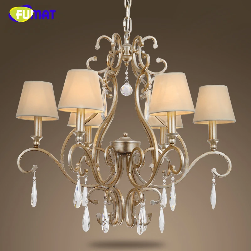 FUMAT American Crystal Chandeliers Vintage Metal Pastoral LED Fabric Shade Lightings For Living Room Nordic Crystal Chandeler
FUMAT American Crystal Chandeliers Vintage Metal Pastoral LED Fabric Shade Lightings For Living Room Nordic Crystal Chandeler