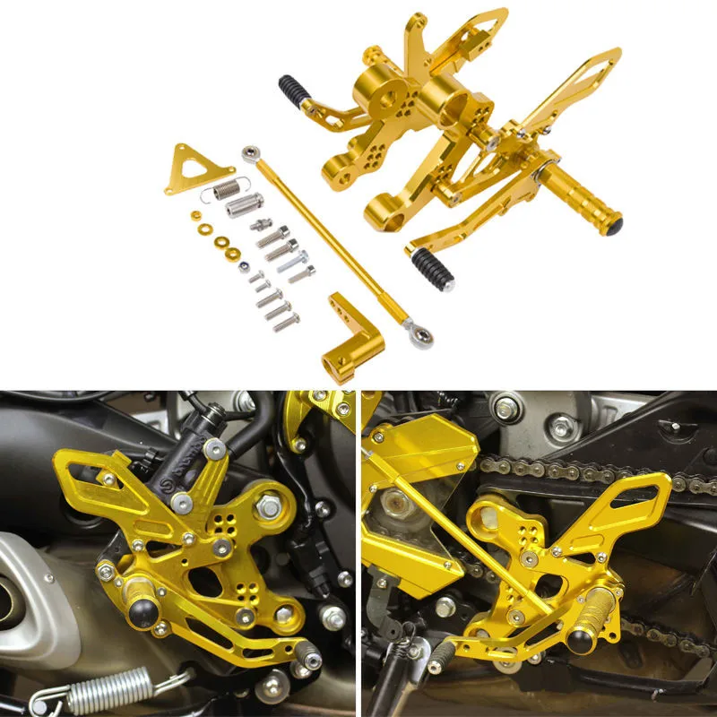 Motorcycle CNC Billet Adjustable Rear sets Rear Foot Peg Footrest Set For YAMAHA MT-09 FZ-09 2013-2016 MT09 FZ09 GOLD BLUE BLACK
Motorcycle CNC Billet Adjustable Rear sets Rear Foot Peg Footrest Set For YAMAHA MT-09 FZ-09 2013-2016 MT09 FZ09 GOLD BLUE BLACK