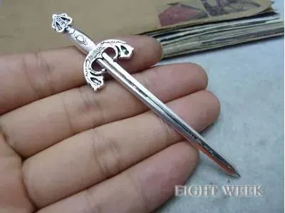 Zinc alloy pendant jewelry accessories diy handmade material charms sword of 25 x87mm
Zinc alloy pendant jewelry accessories diy handmade material charms sword of 25 x87mm