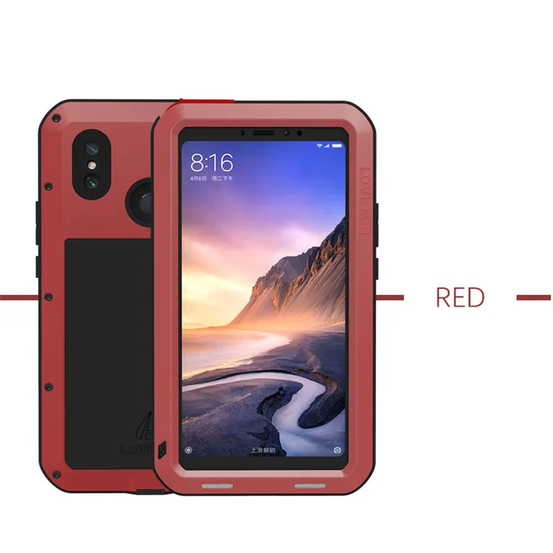Фото Металлический водонепроницаемый чехол LOVE MEI для Xiaomi Mi Max 3 Max3 противоударный 2 Mix 2S