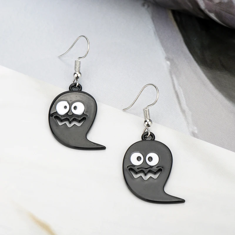 New Fashion Black Ghosts Halloween Earrings Soul Dangle Gothic Earring Gift For Women Girls
New Fashion Black Ghosts Halloween Earrings Soul Dangle Gothic Earring Gift For Women Girls