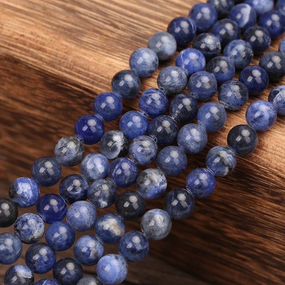 KANGKANG Factory Price Wholesale Natural Stone Beads 4 6 8 10 12MM Round Blue Loose Beads DIY charm Bracelets Making
KANGKANG Factory Price Wholesale Natural Stone Beads 4 6 8 10 12MM Round Blue Loose Beads DIY charm Bracelets Making