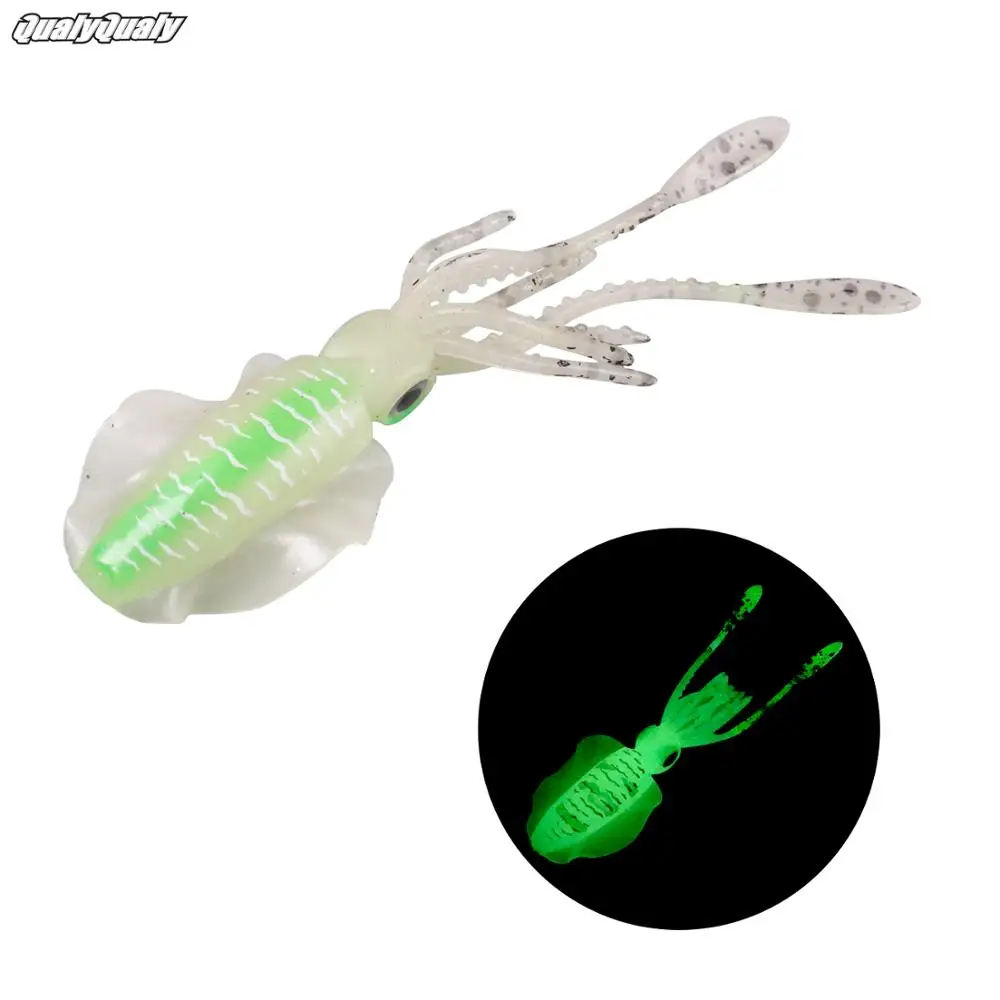 1 шт. светящиеся мягкие приманки для кальмаров 14 7 г 15 см рыбалки светящиеся/УФ