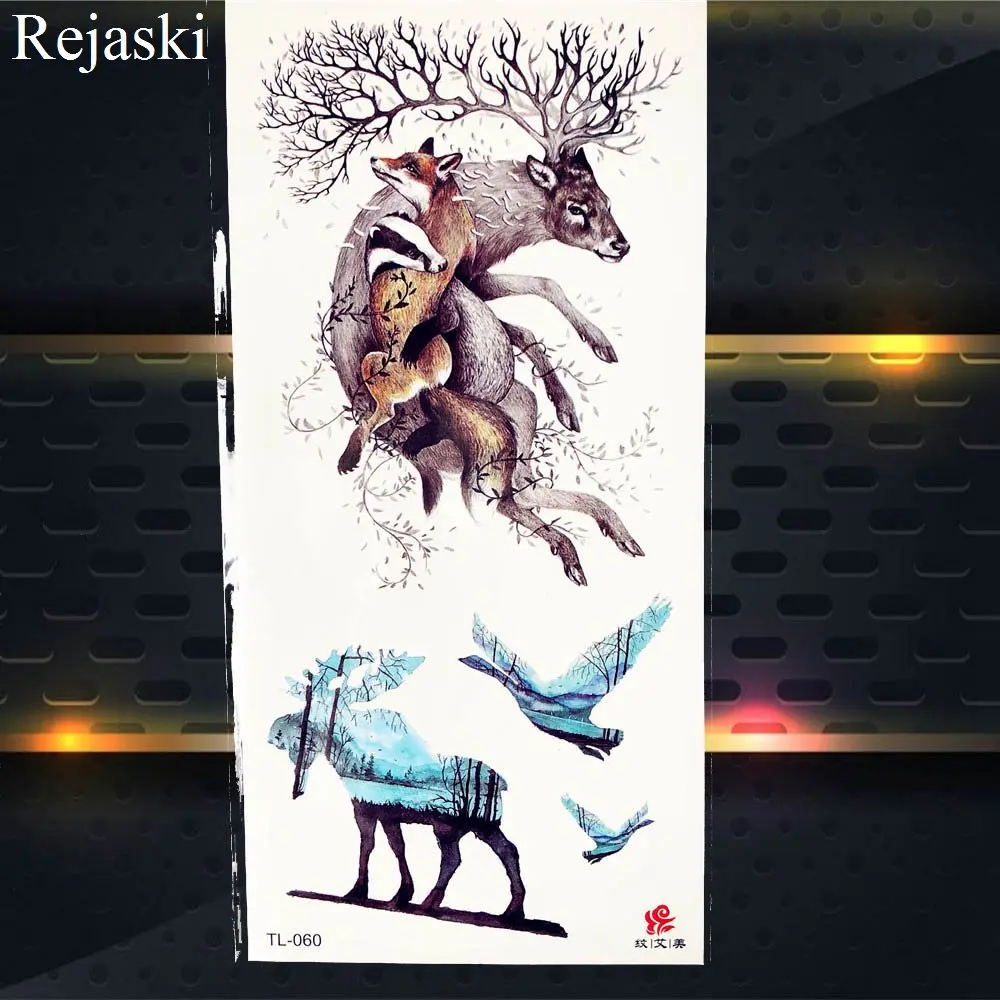 Summer Style Watercolor Fox Flower Tattoo Stickers Girls Chest Body Arm Art Temporary Tattoo Women Neck Back Flash Tatto Animals
Summer Style Watercolor Fox Flower Tattoo Stickers Girls Chest Body Arm Art Temporary Tattoo Women Neck Back Flash Tatto Animals