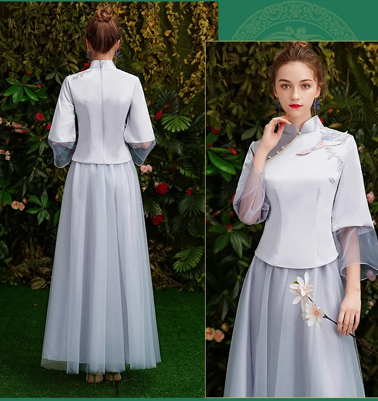 Embroidery Evening Dresses long Tiktok style Chinese traditional dress for senior graduation prom gown 2019 Vestido De Noiva
Embroidery Evening Dresses long Tiktok style Chinese traditional dress for senior graduation prom gown 2019 Vestido De Noiva
