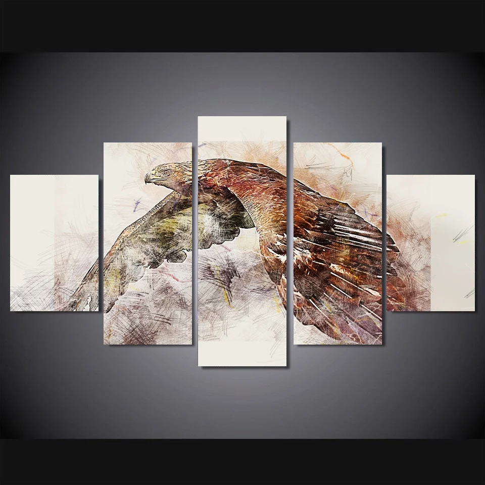HD Printed Canvas Painting for Living Room Wall Art 5 Pieces Canvas Art Water Colorful Eagle Graffiti Art Unframed
HD Printed Canvas Painting for Living Room Wall Art 5 Pieces Canvas Art Water Colorful Eagle Graffiti Art Unframed