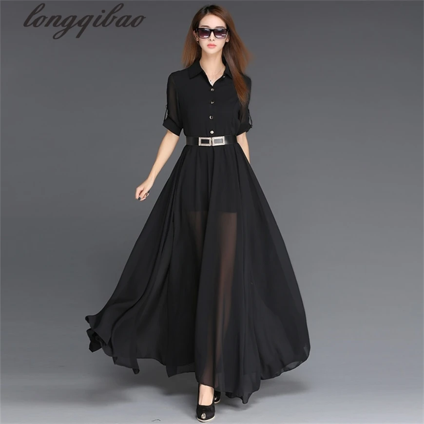 Europe and the United States spring and summer new temperament high waist Slim long section chiffon Solid color dress TB7592
Europe and the United States spring and summer new temperament high waist Slim long section chiffon Solid color dress TB7592