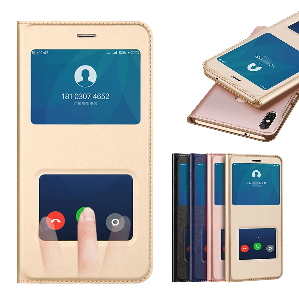 Кожаный чехол с откидной крышкой для телефона Xiaomi Redmi 5 Plus 6 Pro 6A Note 5A Prime Redmi5 Redmi5A Redmi6
