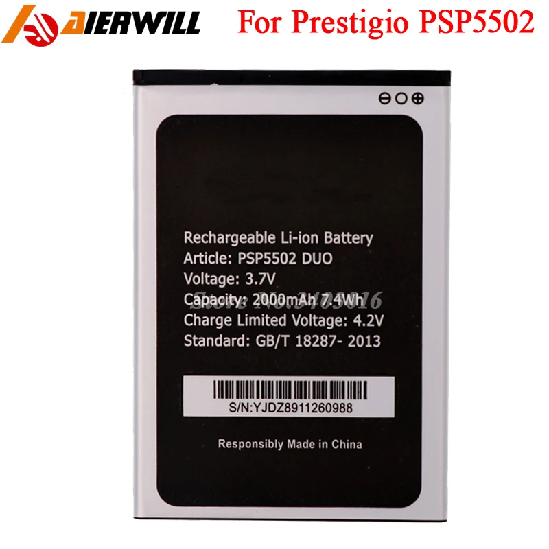 Аккумулятор для Prestigio PSP5502 DUO Muze A5/Wize N3 PSP3507 аккумулятор 2000 мАч|5 battery|battery 7battery 7 2 |