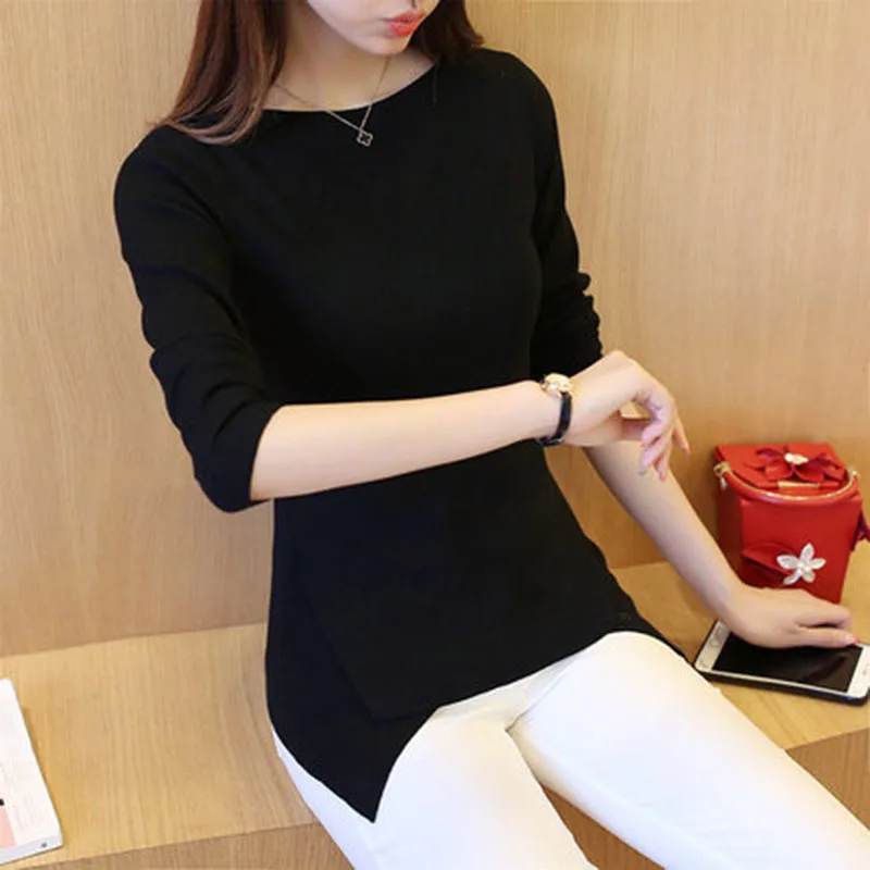 Women Sweater 2019 Fall Winter Korean version Fashion Loose Sweater Women Slim Sexy One word collar Bottoming Knitted Pullovers
Women Sweater 2019 Fall Winter Korean version Fashion Loose Sweater Women Slim Sexy One word collar Bottoming Knitted Pullovers