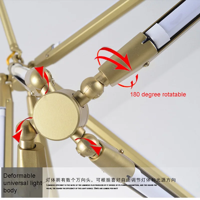 DIY Creative Chandelier Golden Lustre Luminaire Ceiling Hanging Lamp for Bedroom Dining room Bedside Geometric Fixture T5 Tube
DIY Creative Chandelier Golden Lustre Luminaire Ceiling Hanging Lamp for Bedroom Dining room Bedside Geometric Fixture T5 Tube