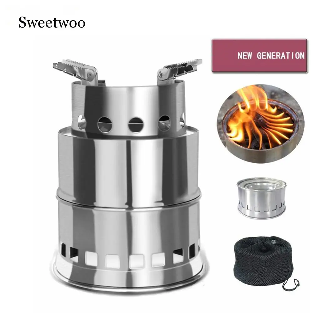 Camping Stove Portable Stainless Steel Wood Stove Camping Equipment For Outdoor Hiking Camping Traveling Picnic BBQ
Camping Stove Portable Stainless Steel Wood Stove Camping Equipment For Outdoor Hiking Camping Traveling Picnic BBQ