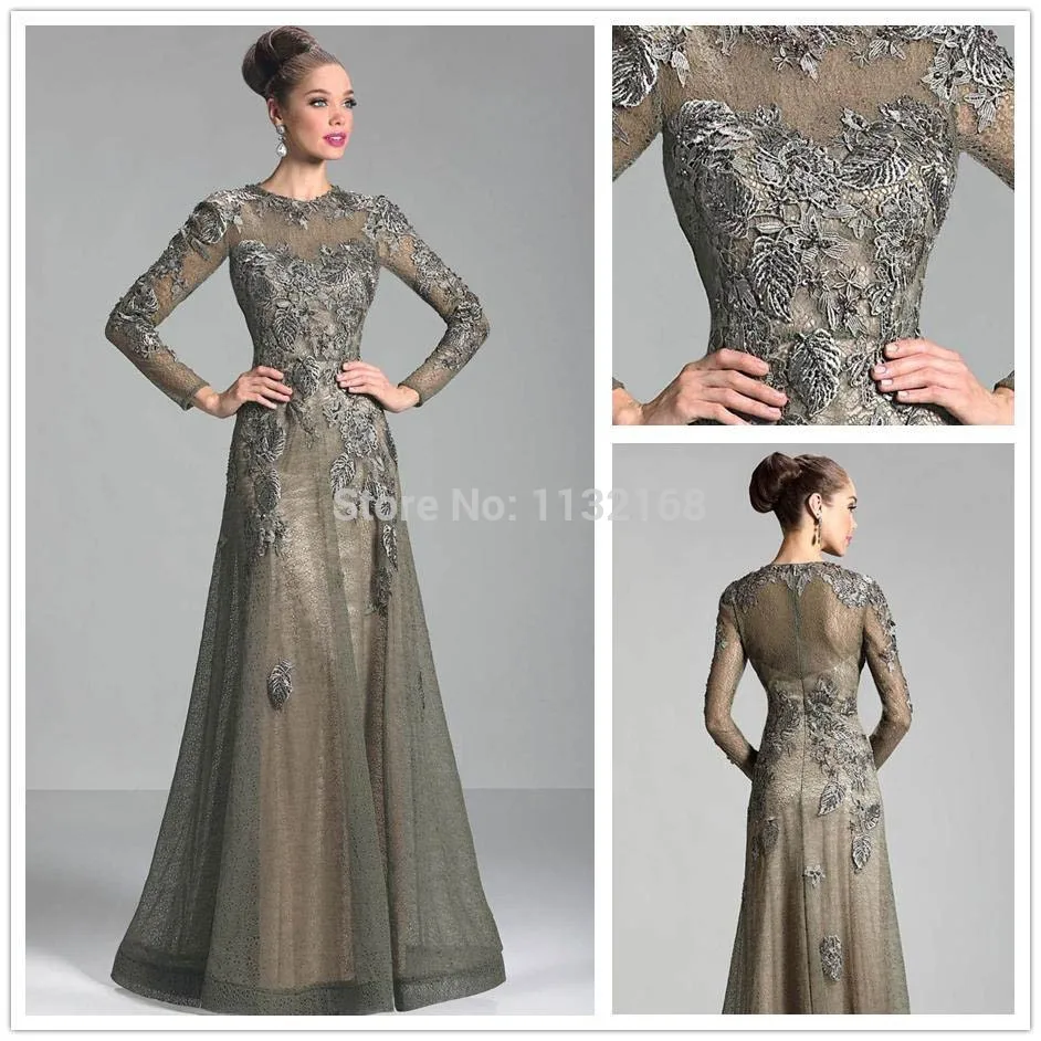 Inexpensive Sexy grey long sleeves floor length A-line lace mother of the bride dresses formal dresses wedding part dress
Inexpensive Sexy grey long sleeves floor length A-line lace mother of the bride dresses formal dresses wedding part dress