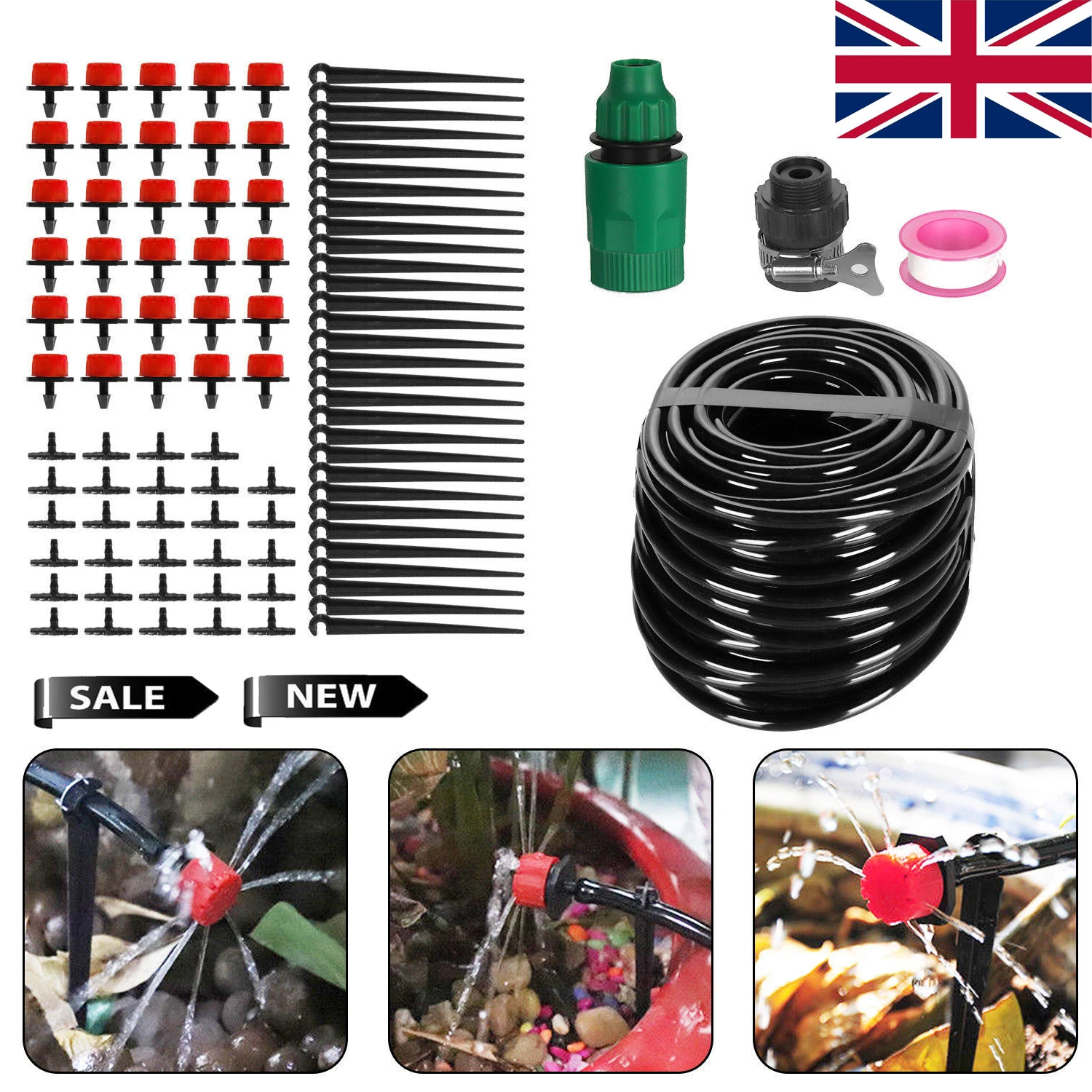 Drip Irrigation System Dripper Self Watering 25m 30pcs Automatic Micro Garden Irrigation Spray Self Kits with Adjustable Dripper
Drip Irrigation System Dripper Self Watering 25m 30pcs Automatic Micro Garden Irrigation Spray Self Kits with Adjustable Dripper