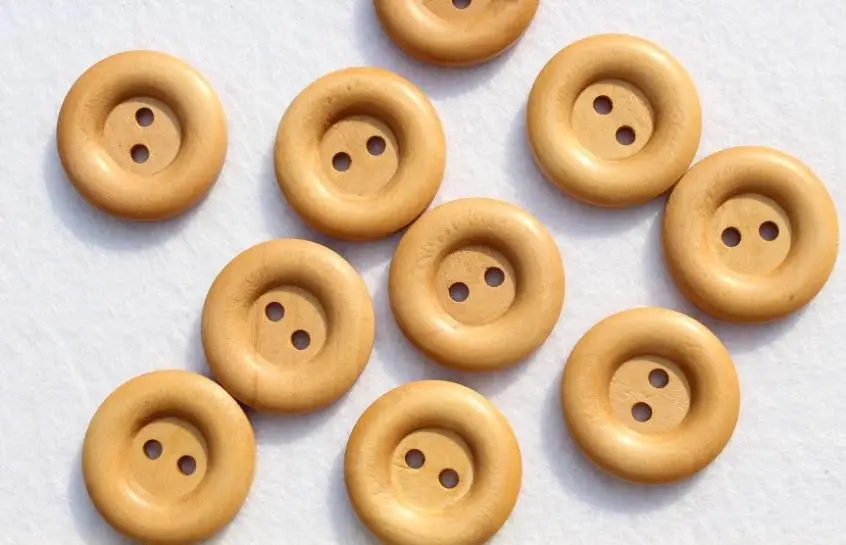 Set of 100pcs big natural light brown 30mm Wood, Wooden Buttons 2 holes for DIY-MK0115
Set of 100pcs big natural light brown 30mm Wood, Wooden Buttons 2 holes for DIY-MK0115