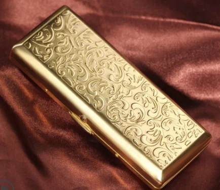 Creative Portable Ultra-thin Cigarette Box Large Capacity Stainless Steel Cigarette Case 14/10pc Cigarette Storage AccessoryZ598
Creative Portable Ultra-thin Cigarette Box Large Capacity Stainless Steel Cigarette Case 14/10pc Cigarette Storage AccessoryZ598