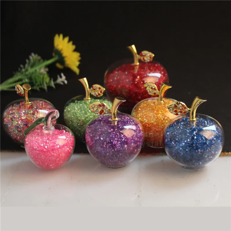 Christmas Gifts Crystal Apple Miniature With Colored Stuffing Luxury Glass Xmas Apple Crafts Home Decoration Accessories Gift
Christmas Gifts Crystal Apple Miniature With Colored Stuffing Luxury Glass Xmas Apple Crafts Home Decoration Accessories Gift