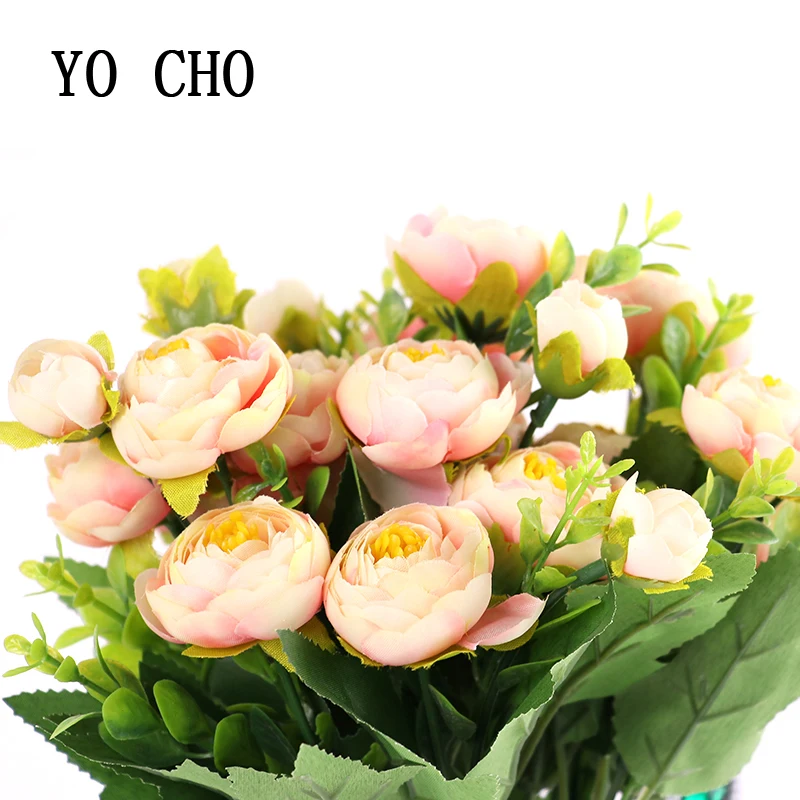 YO CHO home decoration accessories artificial silk rose flower bouquet wedding centerpiece living room decor camellia bouquet
YO CHO home decoration accessories artificial silk rose flower bouquet wedding centerpiece living room decor camellia bouquet