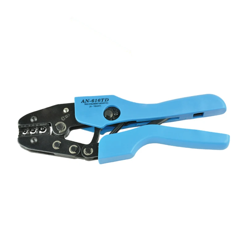 AN-616TD High Quality Hand Crimping Tools for non-insulated cable links and terminals 4-6,6-10,10-16mm2 12-6AWG Ratchet Crimper
AN-616TD High Quality Hand Crimping Tools for non-insulated cable links and terminals 4-6,6-10,10-16mm2 12-6AWG Ratchet Crimper